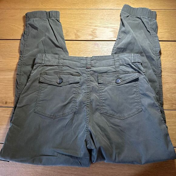 Anthropologie green cargo joggers 26 - Picture 7 of 10